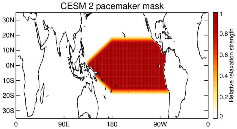 CESM2 Pacific Pacemaker Mask